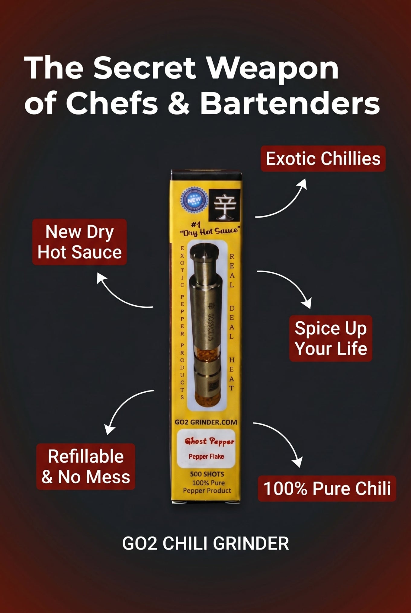 GO2 Chili Pepper Grinder