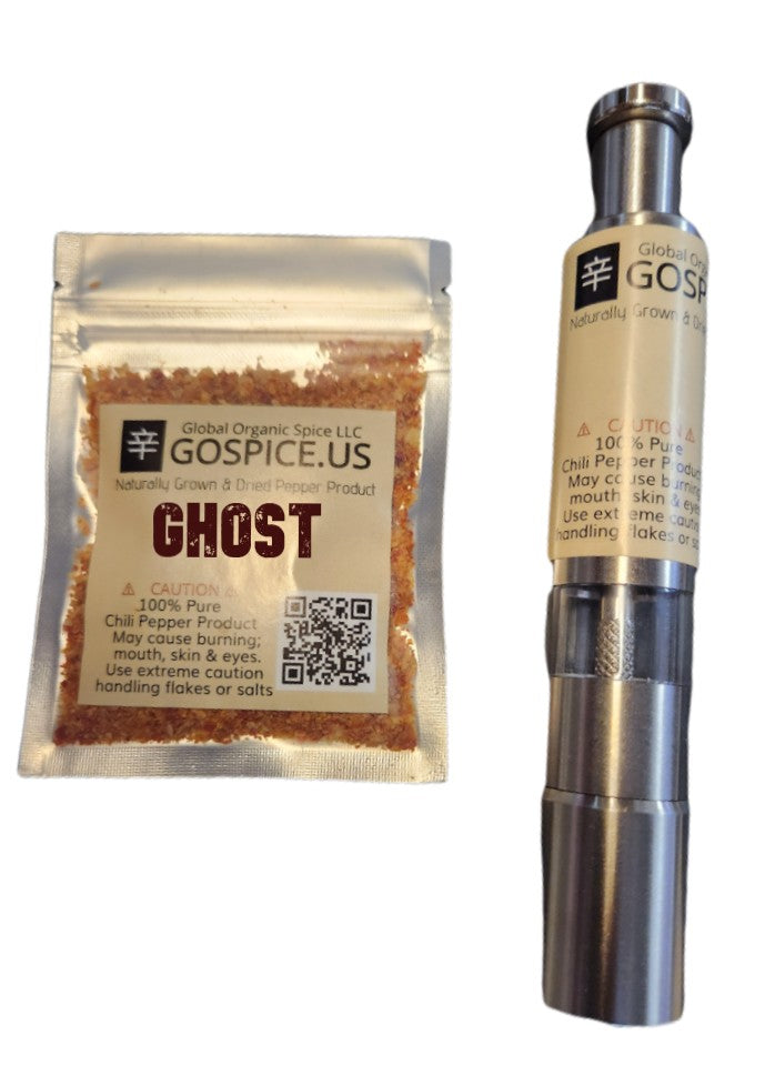 100% Pure Pepper Flakes GO2 Grinder Combo Kit