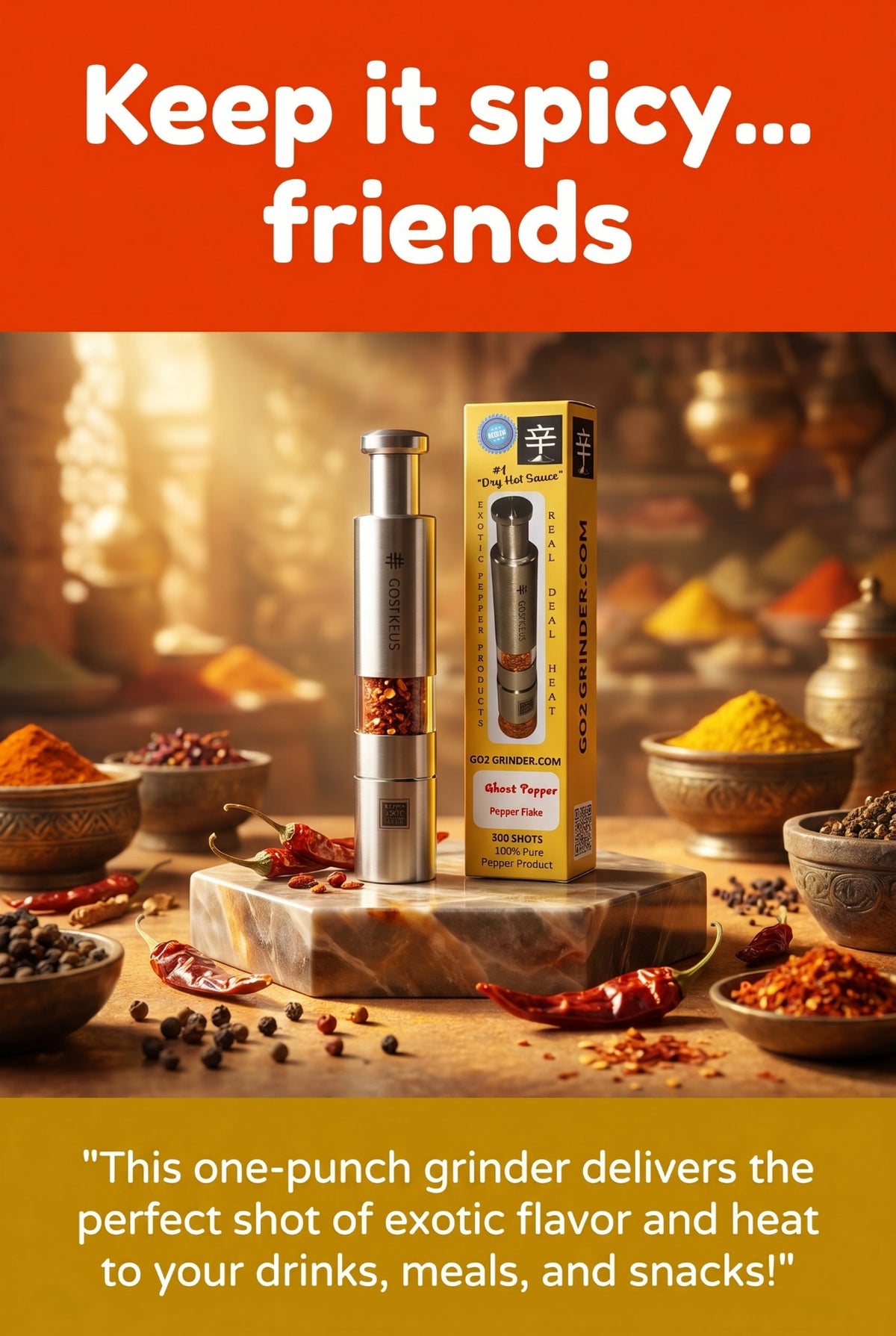 GO2 Chili Pepper Grinder